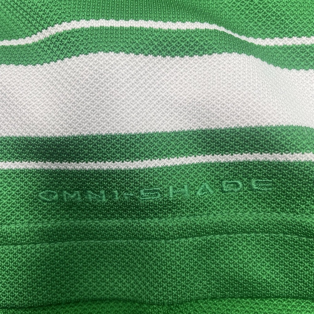 Oregon Ducks Columbia Omni-Shade Polo Shirt Mens L Green Stripe‎ Golf NCAA - Picture 6 of 10